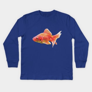 Painted goldfish Kids Long Sleeve T-Shirt